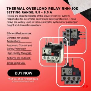 Thermal Overload Relay - RHN-10K Setting Range: 5.5 - 8.5 A