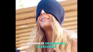 Migraine Headache Relief Cap Full Hat Migraine Ice Pack Relief Cap 10mm Thick Gel Hot & Cold Therapy Ice Head Wrap Ice Pack Masks