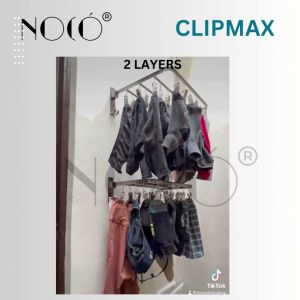 SAMPAYAN XPRESS® ClipMax Aluminum Wallmounted Clips Rack Socks Clips Hanger Baby Clothes Underwear Sampayan Heavy Duty