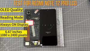 6.67 AMOLED For Xiaomi Redmi Note 12 Pro 4G LCD Display Touch Screen With Frame Digitizer Assembly 2209116AG Screen