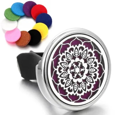 Tree Car Aromatherapy Diffuser Locket Car Clip Perfume Essential Oil Diffuser Car Vent Clip Air Freshener Purifier With Pads