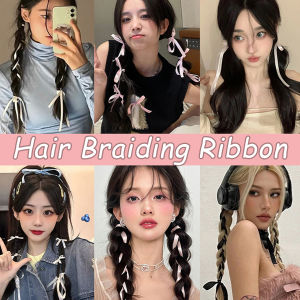 2M Dài Ins Ba Lê Phong Cách Tóc Bện Ribbon Cô Gái Đôi tóc đuôi ngựa Dây nơ đáng yêu Dây Buộc Tóc Cho Phụ Nữ Phụ kiện tóc