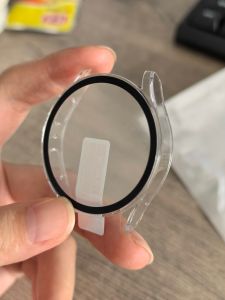 2PCS Screen Protector Case for Samsung Galaxy Watch 7 6 5 4 40mm 44mm Matte Hard PC Case+ Tempered Glass Protective Cover Bumper