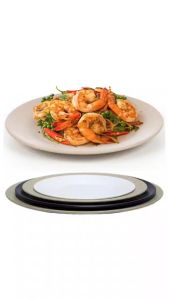 Dĩa phíp tròn nhám nhựa VIỆT NHẬT - Đựng cơm tấm đồ xào trộn thức ăn nhanh buffet - 1208