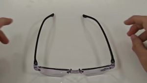 2 Pair New Men Women Rimless Reading Glasses Anti Blue Light Bifocal Far Near Magnification Eyewear Presbyopic Glasses +150 +200