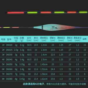 2022 New Electronic Fishing Bobber D60 Nano Day Night Dual Use Glowing Water No Shadow Fishing Gear Outdoor Camping Travel Supplies