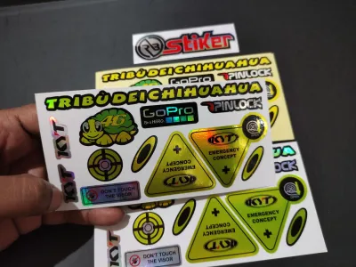 Sticker visor helm kyt satu set stiker acesoris variasi helm helem helmet murah keren viral