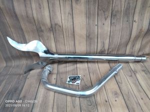 Knalpot Custom Lidah Api Satu Set Leheran Honda