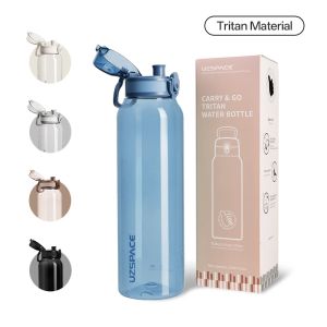New UZ 1L BPA-Free Water Bottle Portable Leakproof Sports Drink Bottle Large Capacity Plastic Cup for School Travel Climbing Gym