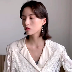 Korean Pearl Earrings Long Tassel Earring Chic Chain Drop Jewelry for Women Fashion Statement