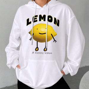 Happy Lemon Cute Cartoon Fruit Art Print DIY Appliques Stickers on Clothes Iron-on Transfers Patches for Clothing DIY T-shirt