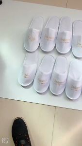 Bride wedding half toe exposed bridesmaid coral fleece slippers printed full package single party slipper