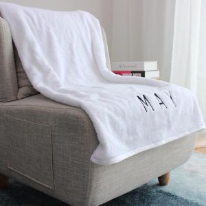 Bath Towel Cotton Combed Embroidered Logo Name Month Thickened Swimming Men and Women Couple Hotel Bath Towel Pure Cotton Sports