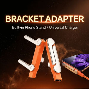 240w 2-in-1 Charging Cable Built-in Phone USB C To USB C Quick Charge Data Wire Foldable Bracket Type C Cord Phone Holder