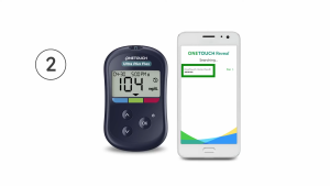 One Touch Ultra Plus Flex Glucometer Machine with Bluetooth or One Touch Ultra Plus Strips 25s