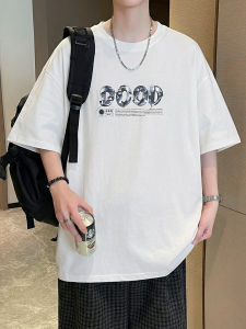 ZUOFEILI | Breathable Loose White Letter Tee For Youth