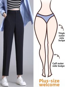 Stylish Design High Waist Trousers