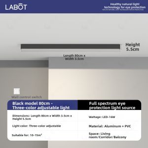 SAINAHEPAN | Linear Minimalist Surface Mount Ceiling Light