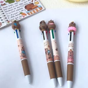Bút bi capybara 6 in 1 nhiều màu ngòi 0.7mm mới nhất 2024