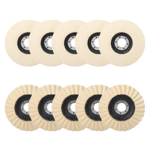 SI FANG 125mm Wool Polishing Wheel Pad for Angle Grinder - Polishing Disc Ideal for Metal Glass Ceramics Grinding