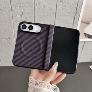 Ốp Lưng Sợi Carbon Magsafe Cho iPhone 18 Fold 18DUO Bảo Vệ Bản Lề Chống Sốc Vỏ Từ Tính Mỏng Phía Trước Và Phía Sau