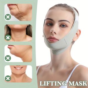 Làm thon mặt băng V đai tạo dáng khuôn mặt mặt cằm má làm săn chắc nâng vành đai chăm sóc da mặt dụng cụ làm đẹp