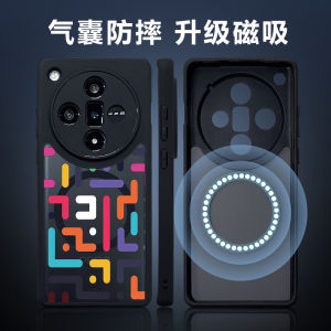 Oppo Findx8 pro Phone Case New Version with Magnetic Absorption Faux Airbag Anti-fall X9 Protective Cover Luxury X7 Ultra Mens Creative X8 Full Lens Protection X6 Soft