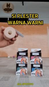 Kinesiology Tape Sport & Therapy 5cm x 5meter Kinesiologi Sport Plaster Otot Gym Futsal Soccer Running Volly Basket Olahraga