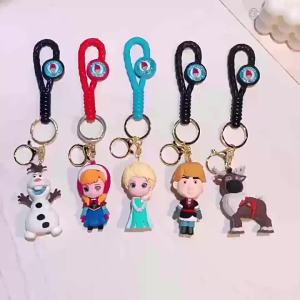 Potdemiel | Frozen Princess Lisa Key Pendant Cartoon Snow White Car Keychain Cute Doll Creative Gift 2025 New Summer Keychain for Girls Boys