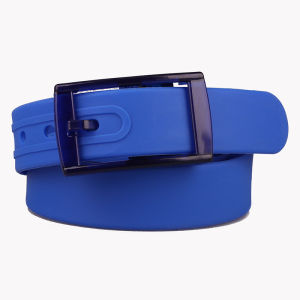 New Plastic Buckle Belt Candy Colored Silicone Casual Pants Jeans Fashionable Belt Without Metal Belts for Women and Men