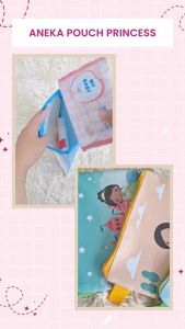 Pouch 2 RUANG Seri Princess (JUAL PER 5PCS) Dompet Anak Dompet Suvenir Gift Ulang Tahun