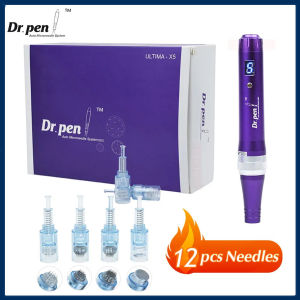 Dr Pen Ultima X5 Derma Pen Wireless Micro Machine 12 Cartridge Micro Rolling System Screw Cartridge Tip Kit