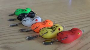 SANLIKE กบยางราคาส่ง กบยางราคาถูก กบยางตกปลา กบนุ่ม เหยื่อตกปลาช่อน ตกชะโดรูปกบ กบยางใบหลิว อุปกรณ์ตกปลา แบบชุดพร้อมกล่อง สินค้าส่งไวจากไทย