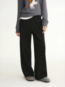 DUSHU | High Waist Retro Style Warmth Fleece Pants