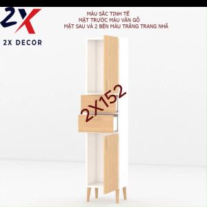 Tủ đựng đồ đa năng dáng cao tủ quần áo màu sắc trang nhã thích hợp phòng khách phòng ngủ phòng thay đồ 2X Decor- 2X152
