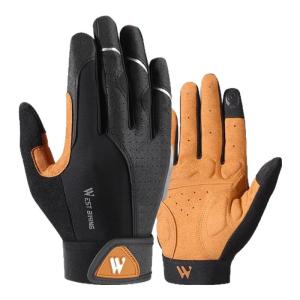 West Biking | Full Finger Vibration Reduction Cycling Gloves for Spring Autumn and Winter