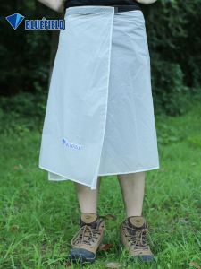 Waterproof Outdoor Nylon Silicone Coated Fabric Overalls Snow Skirt Portable Rain Skirt Ultra-light Raincoat for Camping And Mountaineering