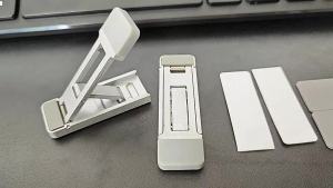 Foldable Invisible Laptop Stand - Ultra-Thin Heightening Cooling Computer Support with Three-Level Adjustment