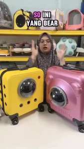 Beg Troli untuk Haiwan Peliharaan / Pet Carrier Luggage with Universal Wheel / Travel Bag / Cat&Dogs