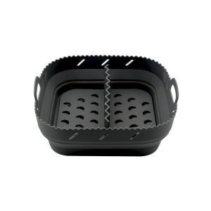 BPA Free Air Fryer Silicone Basket Plate 8.5Inches Square Reusable Air Fryer Liner Foldable Airfryer Tool Baking Molds
