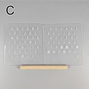 EELHOE | Dụng Cụ Dập Chữ Da Khuôn Chữ Nổi Trong Suốt Khuôn Đồng Di Động Dùng Cho Đồ Da Thủ Công Phụ Kiện May Mặc