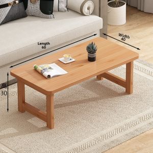 Foldable Minimalist Small Table for Living Room Bedroom and Office