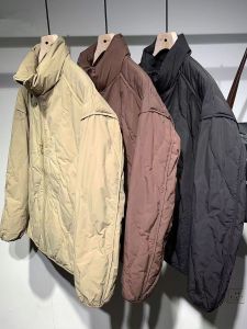 แจ็คเก็ตคอตตอนหลวมๆ สไตล์ญี่ปุ่นสำหรับผู้ชาย ฤดูหนาวปี 2023 แจ็คเก็ตคอตตอนทรงหลวมสีพื้นสำหรับเยาวชน