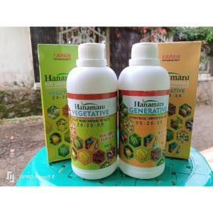 PUPUK 500ml HANAMARU 2 BOTOL VEGETATIVE//GENERATIVE