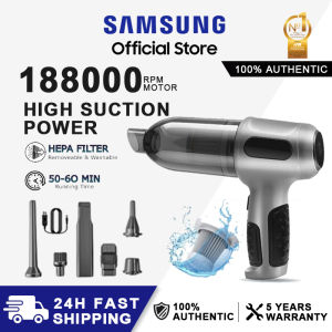 Samsung Original Wireless Vacuum Cleaner 188000kpa Handheld Wet and Dry Strong Suction Rechargeable USB Charging High-Power Car Cleaner