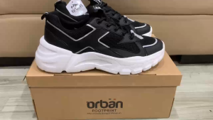 Giày Sneaker Urban Footprint cao cấp TM2107 cho nam màu đen 100% chính hãng bảo hành 03 tháng với lỗi nhà sản xuất