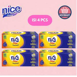 (PAKET 4 PACK) Tisu Tissue NICE 360 Helai 2Ply | Tisu Facial Wajah Nice | Tissue NICE