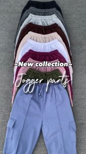 Celana Jogger Wanita Korean Style Fleece Premium: Kehangatan & Keanggunan