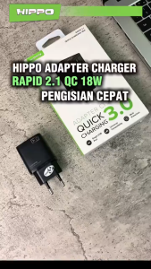 HIPPO ADAPTER CHARGER RAPID 2.1 QUICK CHARGING 18W 3.0 MULTI PROTECTION