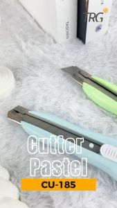 TRG Cutter Pastel Color CU-185 - Pemotong Kertas Cuter Besar Besi Tajam TRG